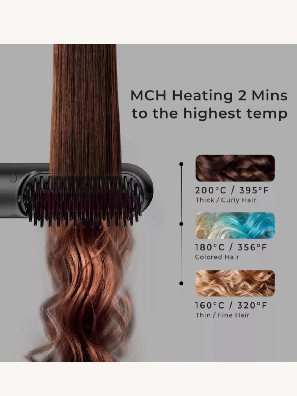 NWT Tymo Porta Portable Hair Straightening Iron- Black